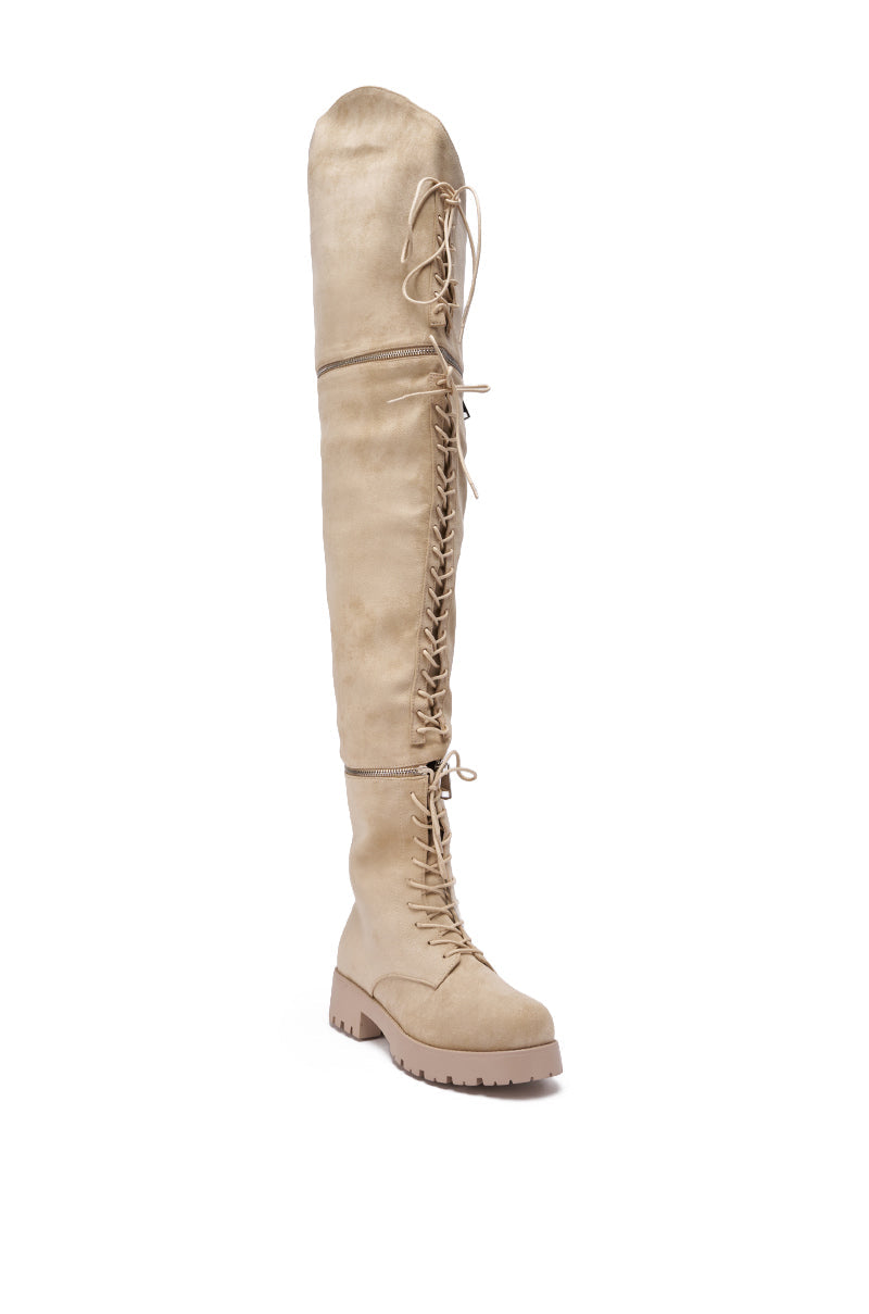 « Élite » — Bottes structurées, Beige
