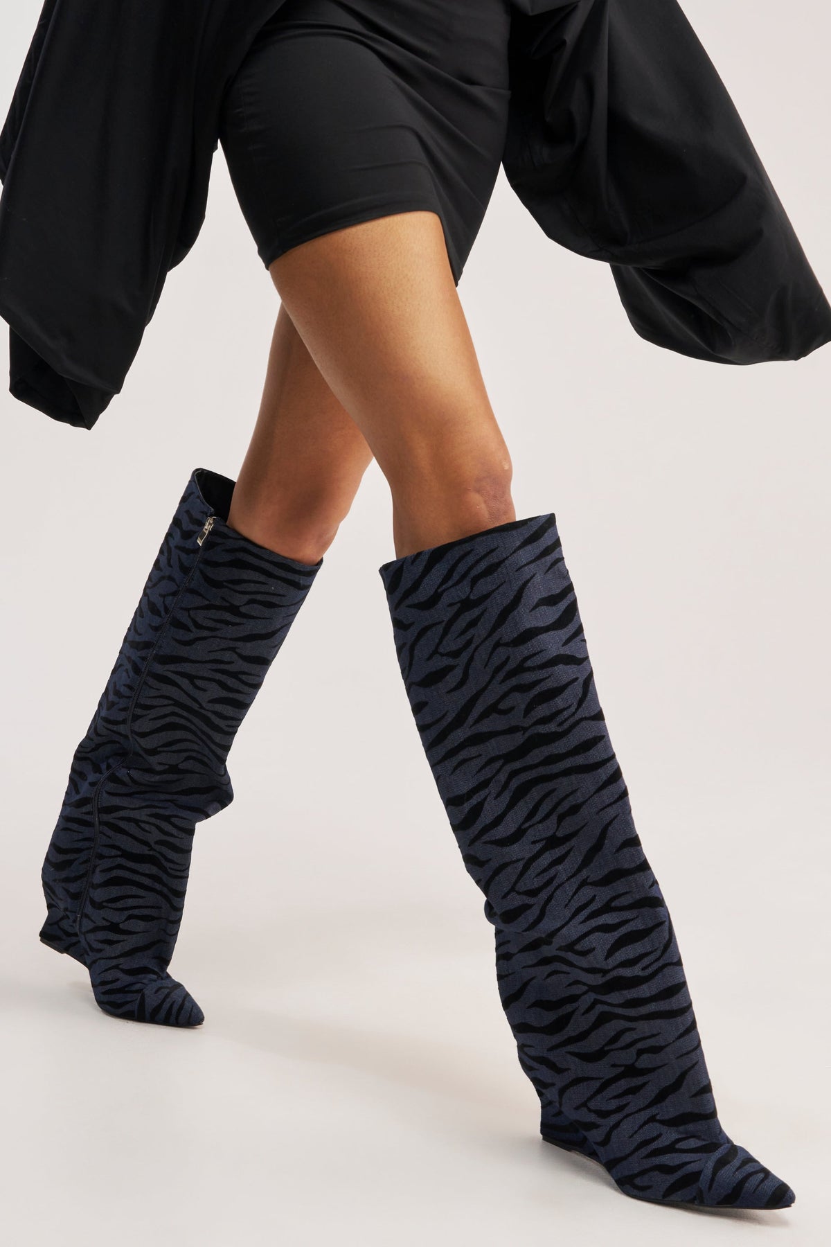 « Aube » — Bottes compensées, Denim