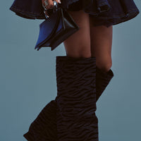 « Aube » — Bottes compensées, Denim