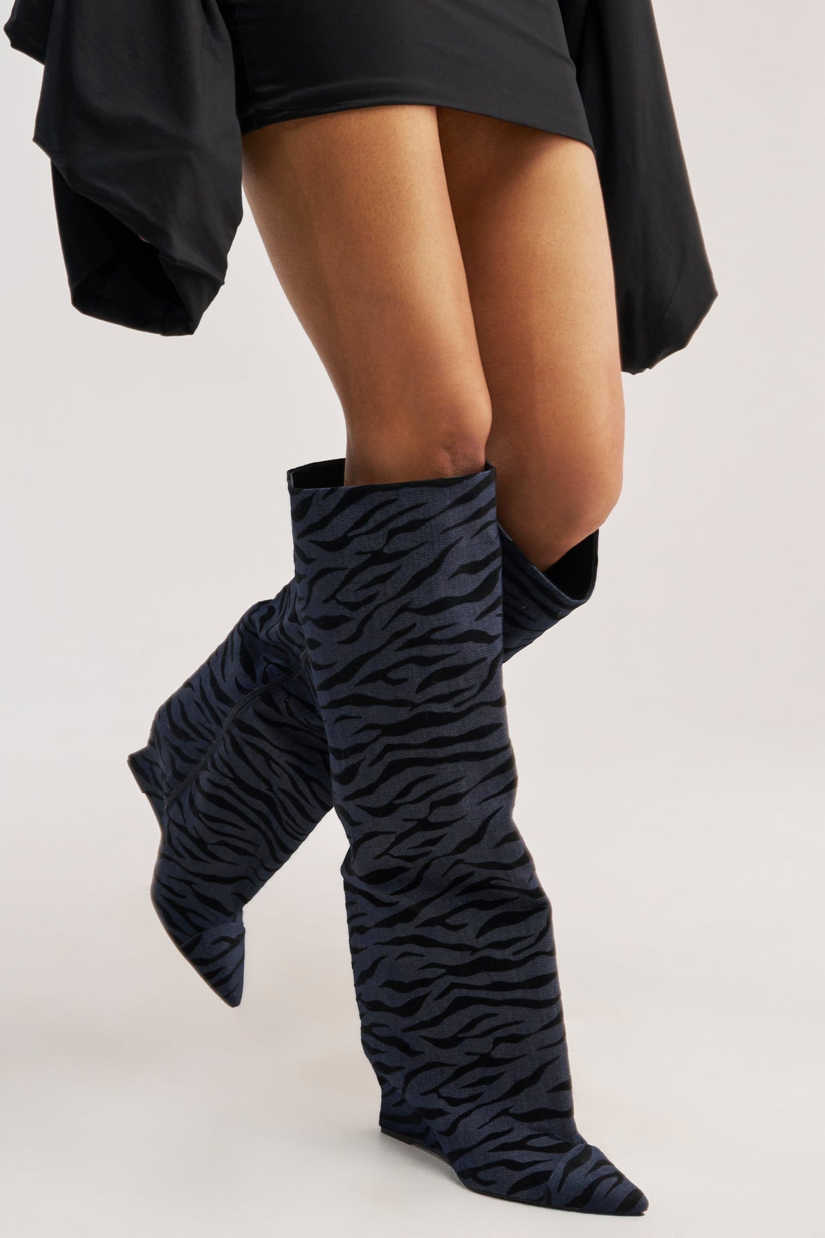 « Aube » — Bottes compensées, Denim