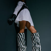 « Rivage » — Bottes hautes compensées, Multicolore