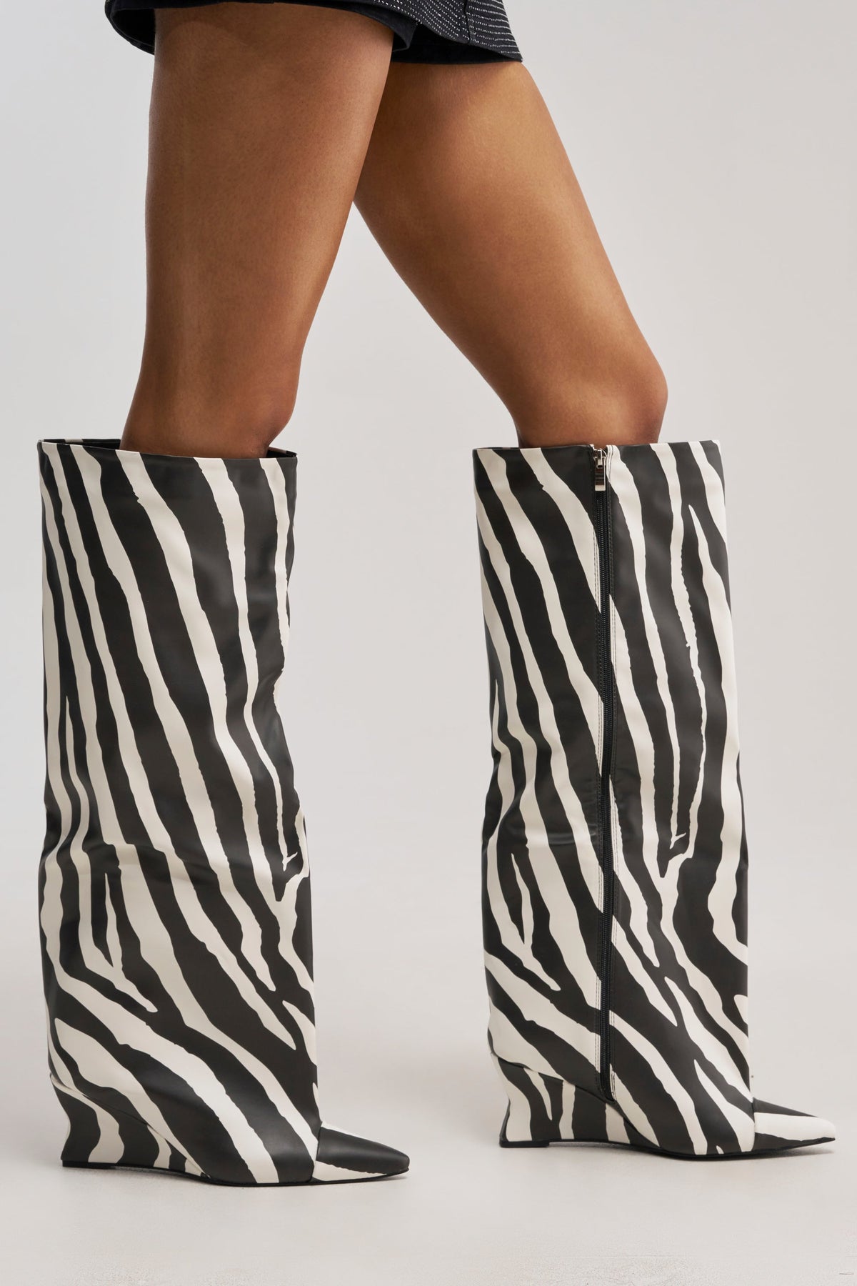 « Rivage » — Bottes hautes compensées, Multicolore