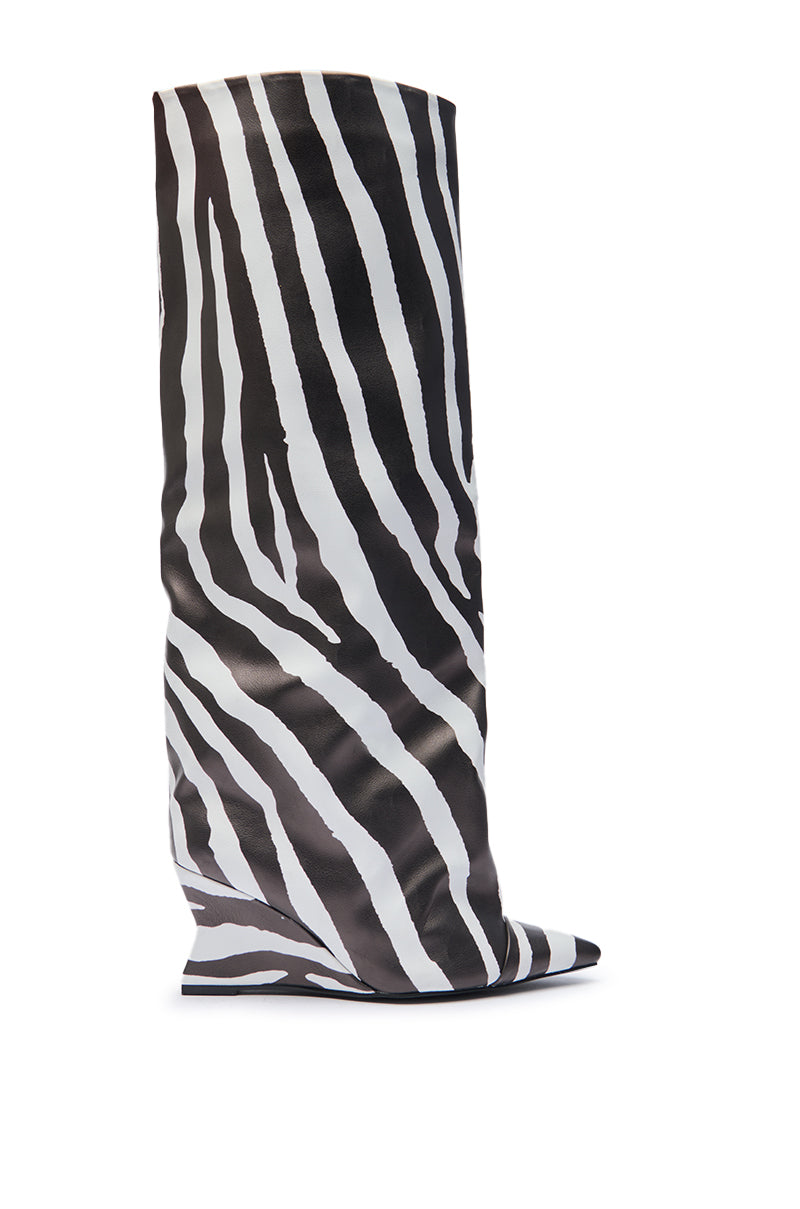 « Rivage » — Bottes hautes compensées, Multicolore