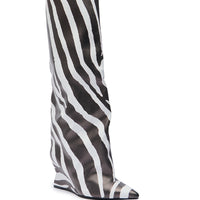 « Rivage » — Bottes hautes compensées, Multicolore