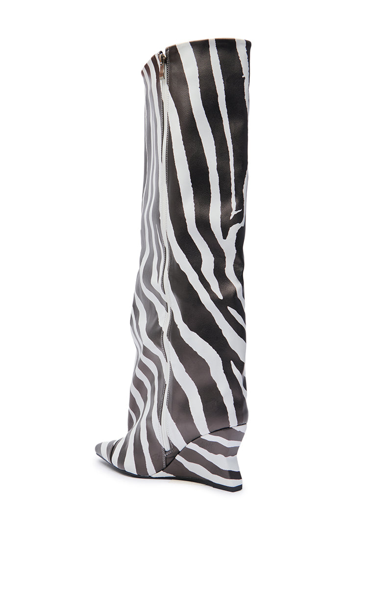 « Rivage » — Bottes hautes compensées, Multicolore