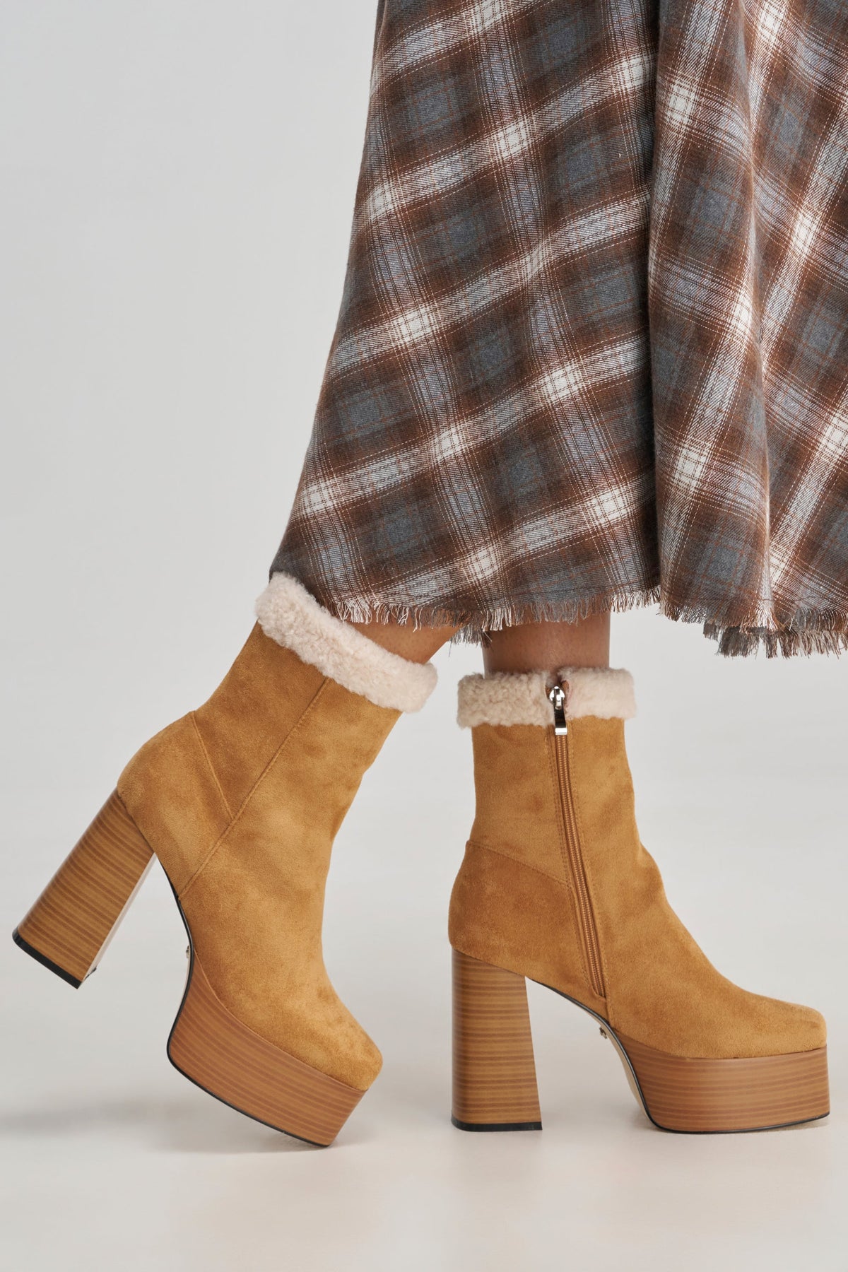 « Fauvette » — Bottines à talon bloc, Multicolore