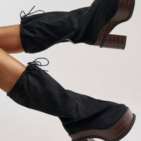 « Mistral » — Bottes à plateforme, Noir