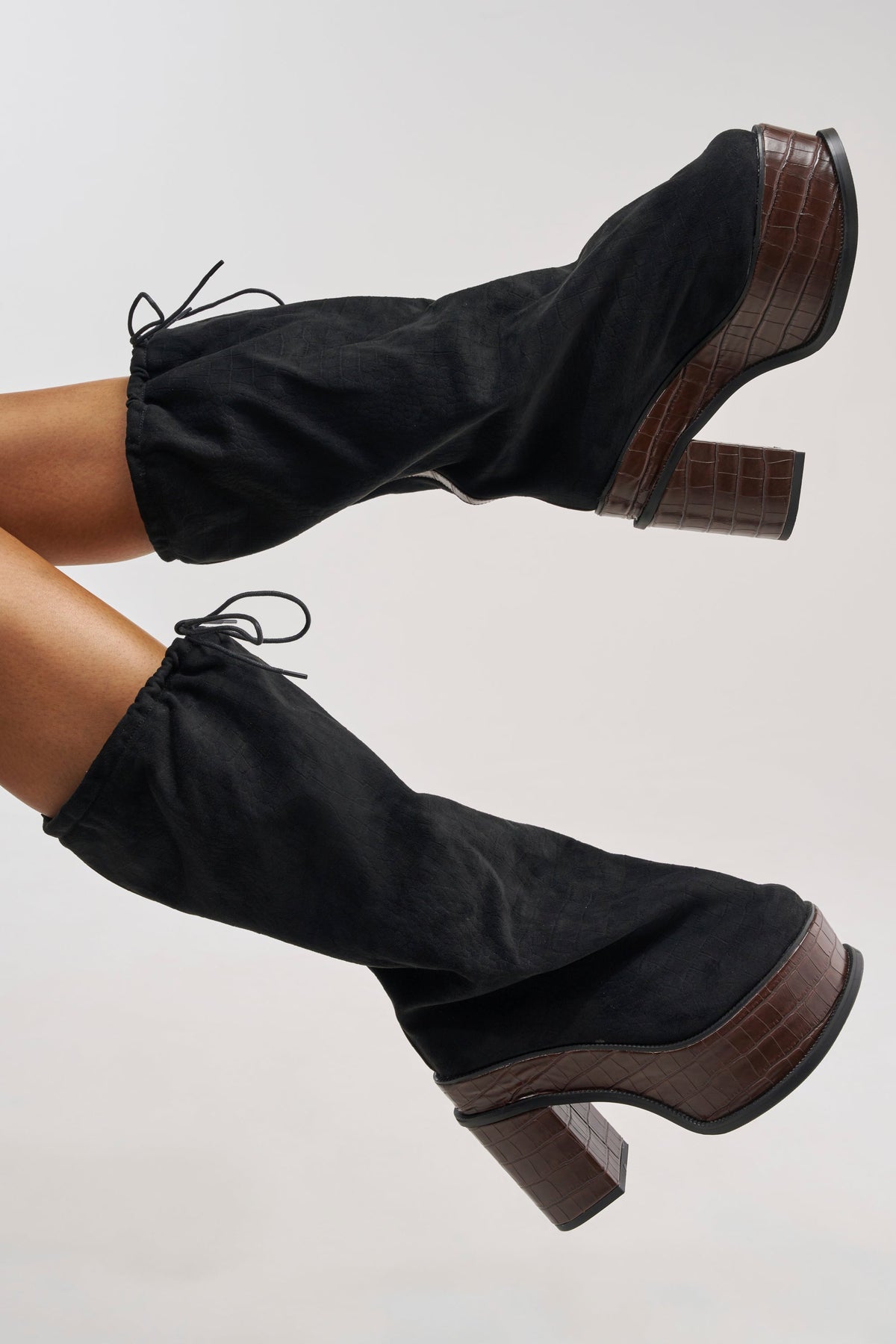 « Mistral » — Bottes à plateforme, Noir