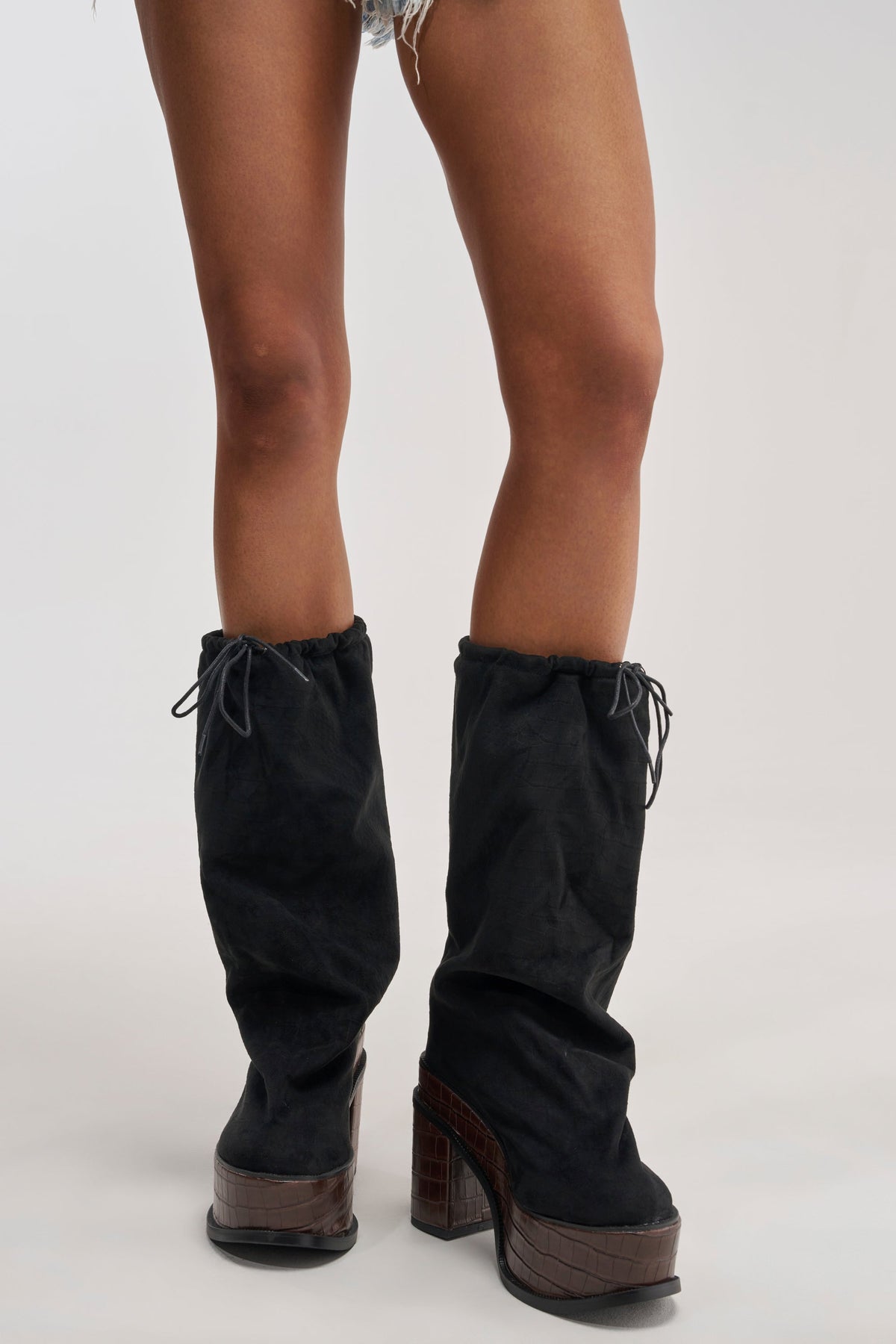 « Mistral » — Bottes à plateforme, Noir