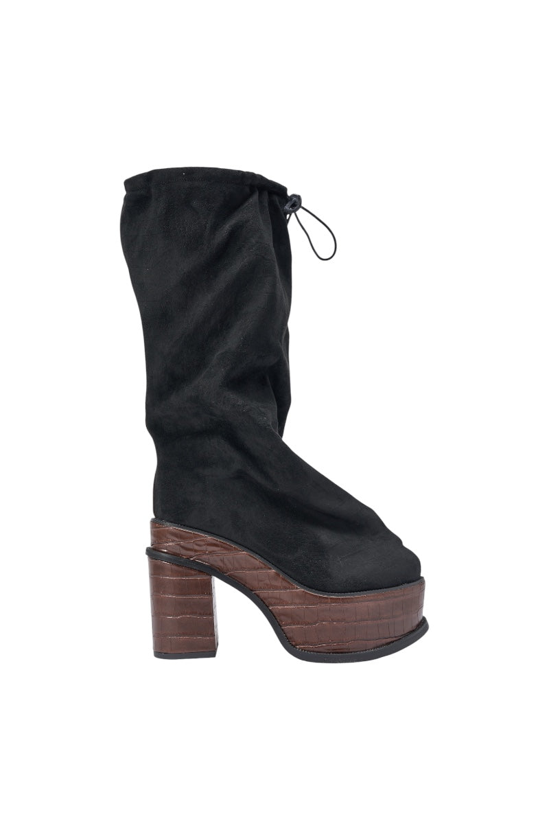 « Mistral » — Bottes à plateforme, Noir