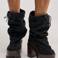 « Mistral » — Bottes à plateforme, Noir