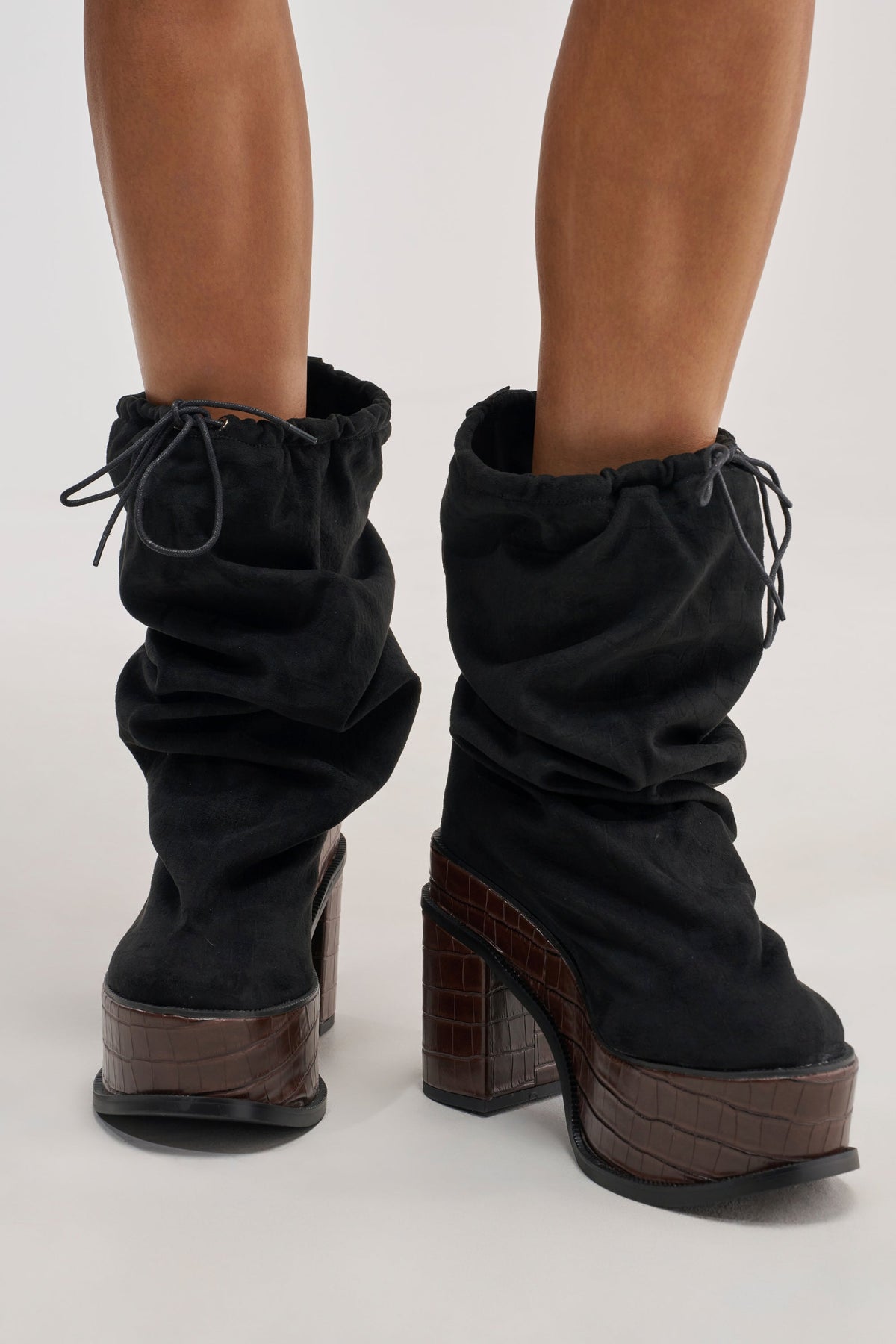 « Mistral » — Bottes à plateforme, Noir
