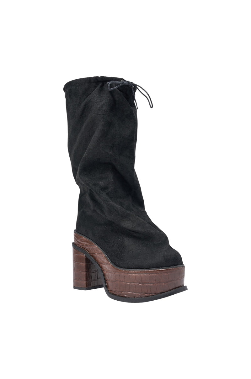 « Mistral » — Bottes à plateforme, Noir
