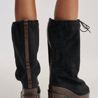 « Mistral » — Bottes à plateforme, Noir