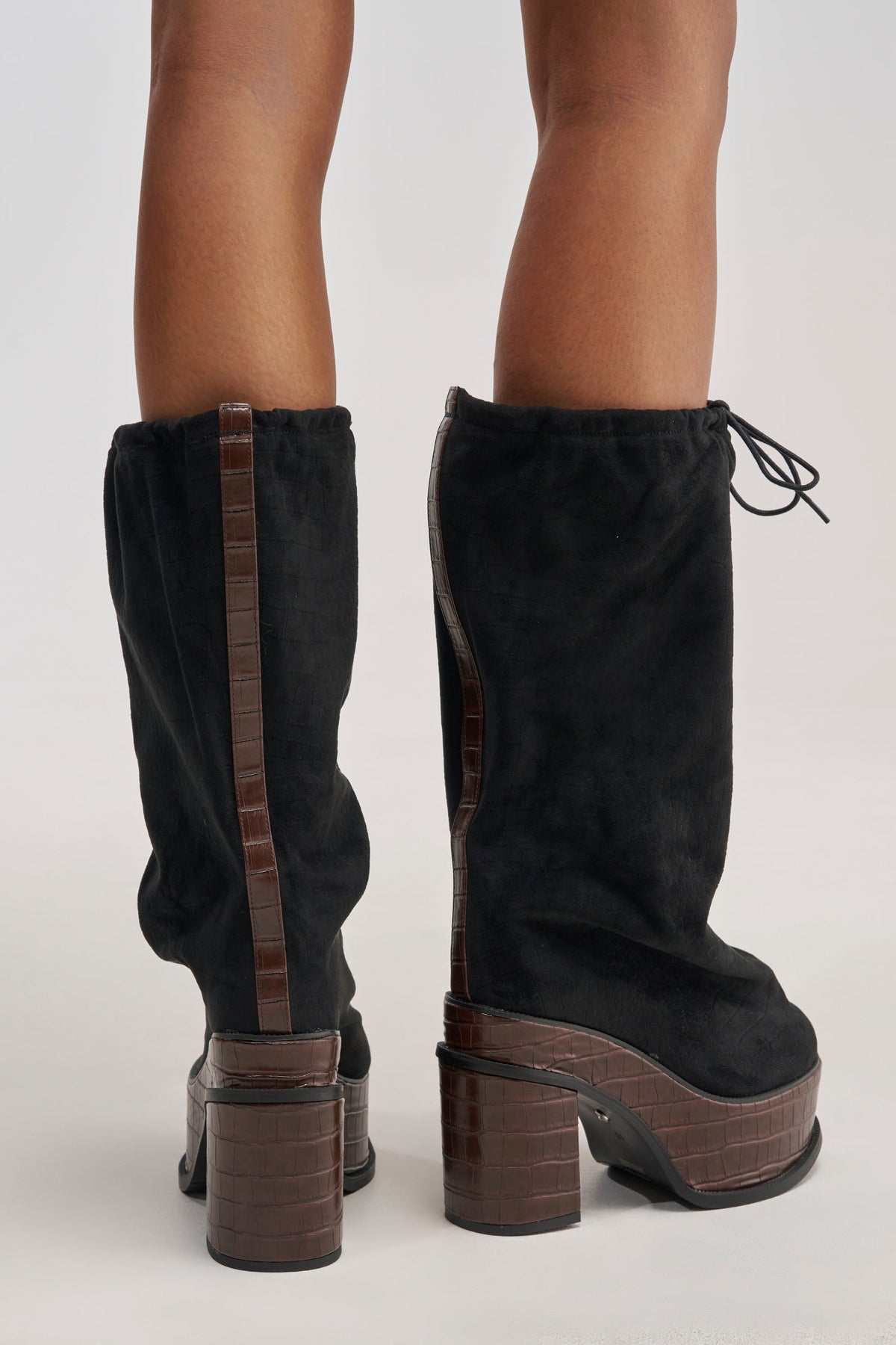 « Mistral » — Bottes à plateforme, Noir