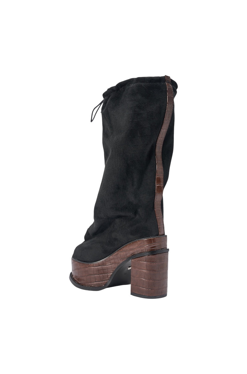 « Mistral » — Bottes à plateforme, Noir