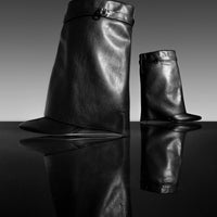 « Oasis » — Bottines compensées, Noir
