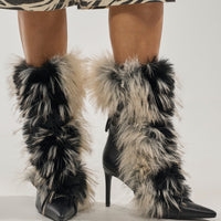 « Mosaïque » — Bottines à talon stiletto, Noir