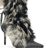 « Mosaïque » — Bottines à talon stiletto, Noir
