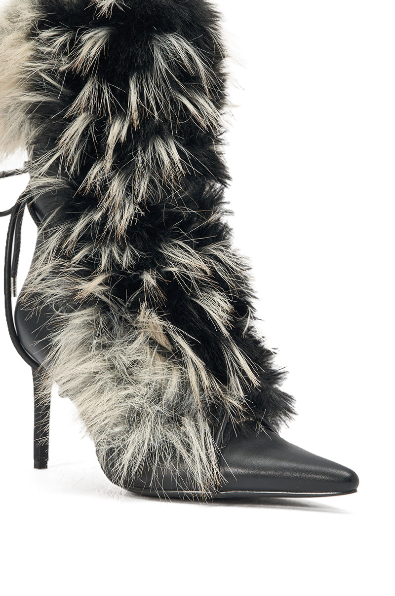 « Mosaïque » — Bottines à talon stiletto, Noir