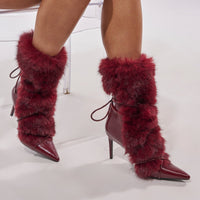 « Amarante » — Bottines à talon stiletto, Bordeaux