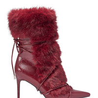 « Amarante » — Bottines à talon stiletto, Bordeaux