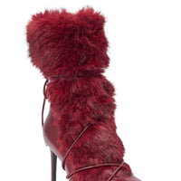 « Amarante » — Bottines à talon stiletto, Bordeaux