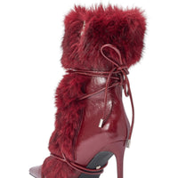 « Amarante » — Bottines à talon stiletto, Bordeaux
