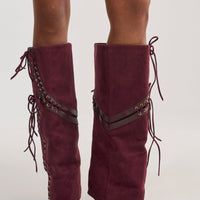 « Cassis » — Bottes compensées, Prune