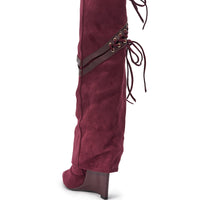 « Cassis » — Bottes compensées, Prune