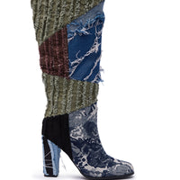 « Équinoxe » — Bottes hautes structurées, Multicolore