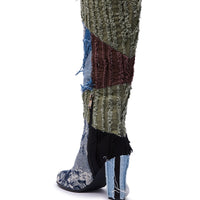 « Équinoxe » — Bottes hautes structurées, Multicolore