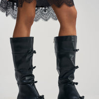 « Sérénade » — Bottes structurées, Noir