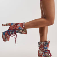 « Comète » — Bottines à plateforme, Multicolore