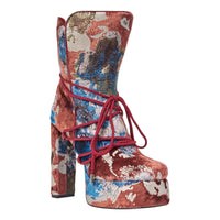 « Comète » — Bottines à plateforme, Multicolore