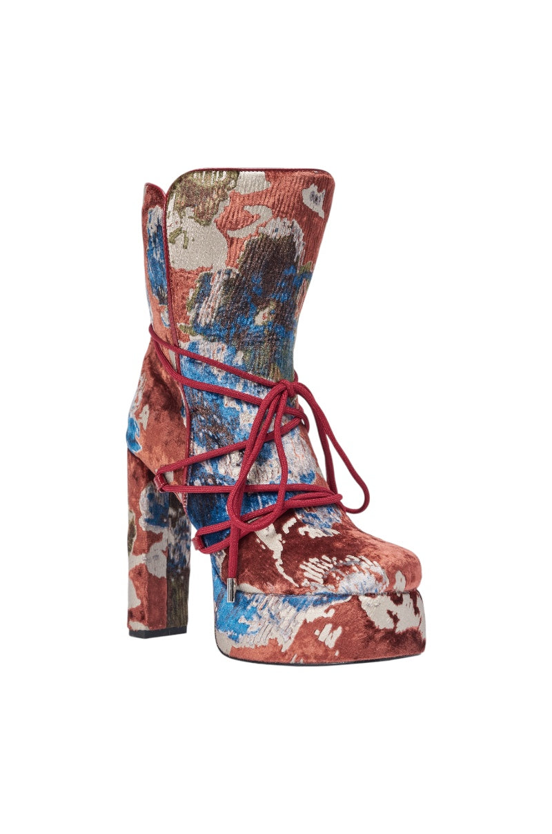 « Comète » — Bottines à plateforme, Multicolore