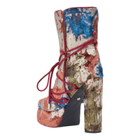« Comète » — Bottines à plateforme, Multicolore