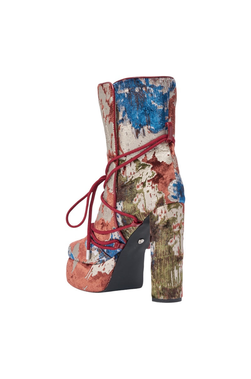 « Comète » — Bottines à plateforme, Multicolore