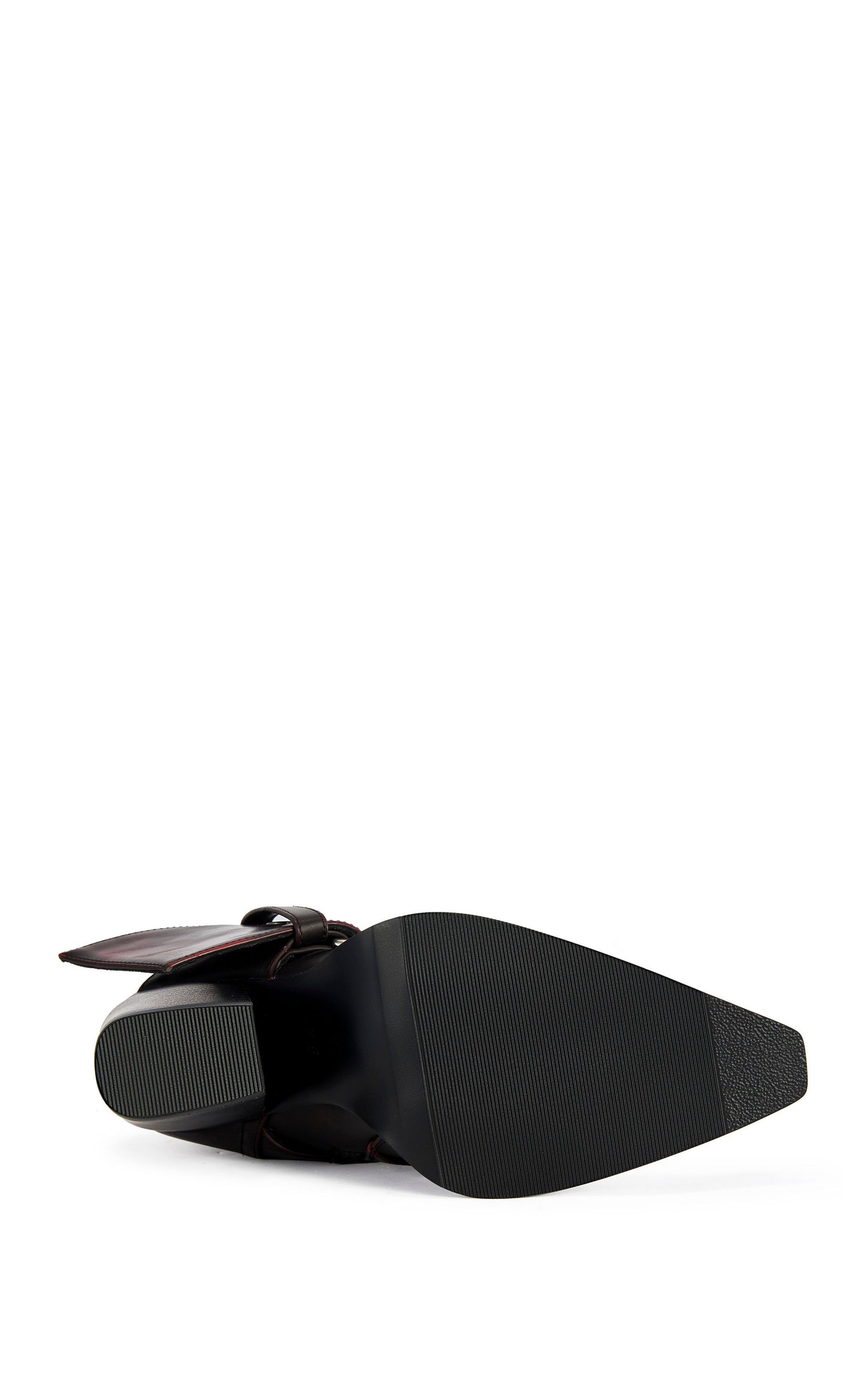 « Cavalière » — Bottines Western à Talon Bloc, Merlot