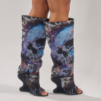 « Rocaille » — Bottes compensées, Multicolore