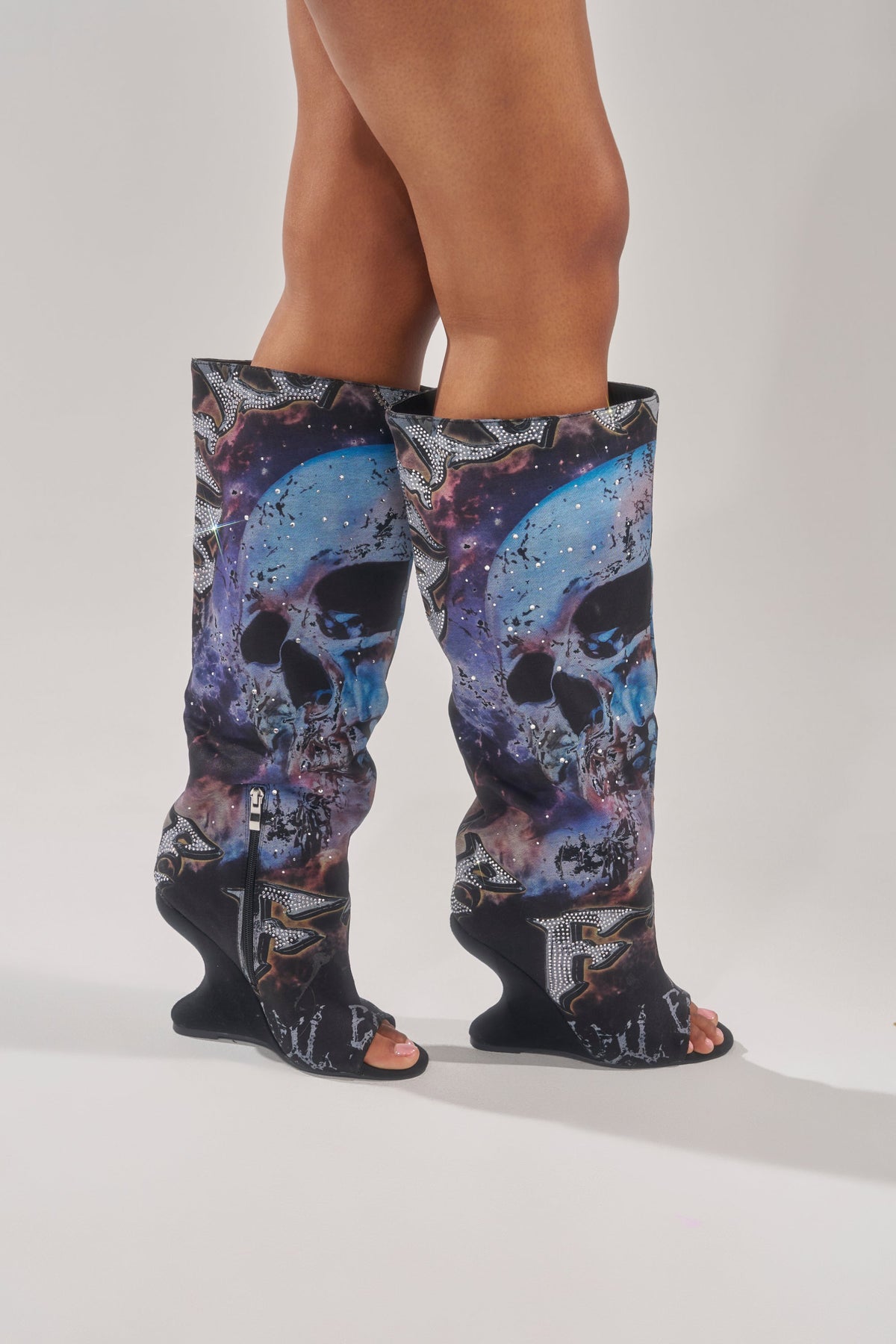 « Rocaille » — Bottes compensées, Multicolore