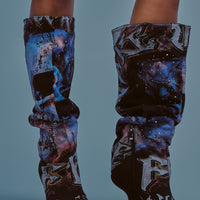 « Rocaille » — Bottes compensées, Multicolore