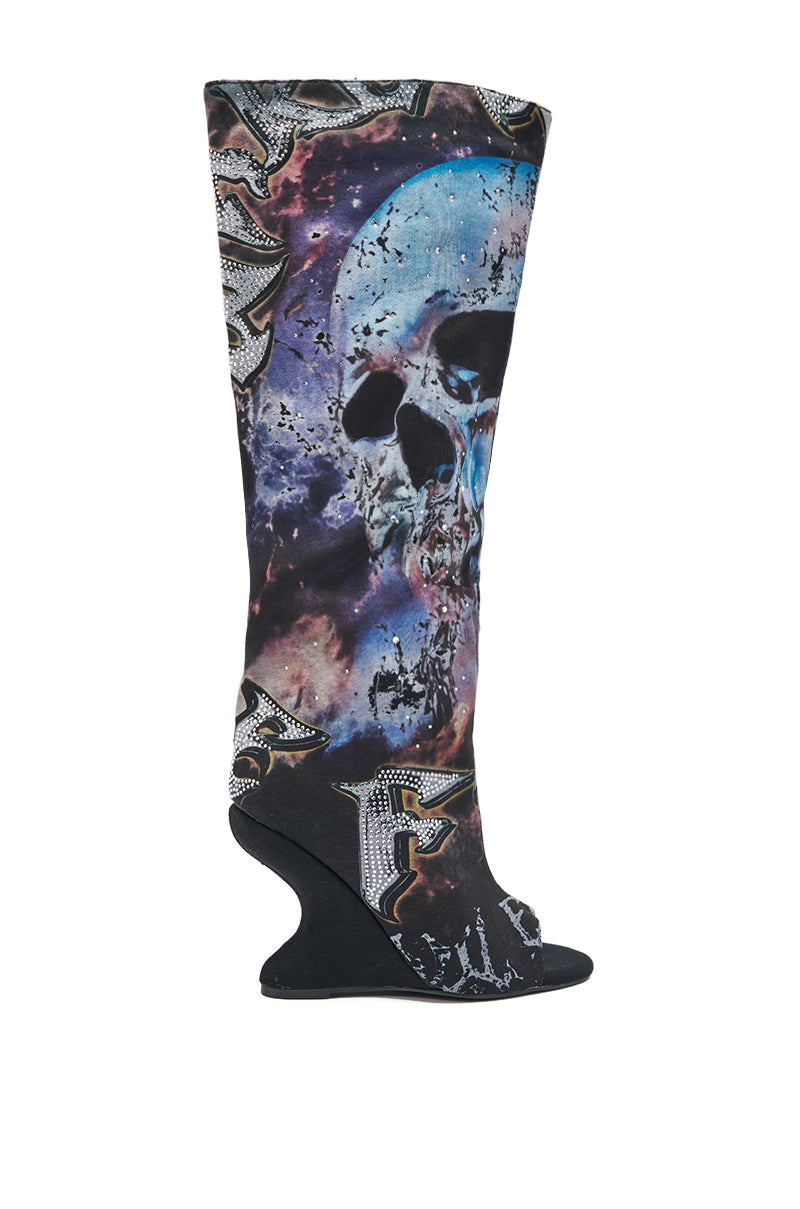 « Rocaille » — Bottes compensées, Multicolore