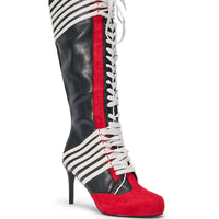 « Nacrée » — Bottes à talon stiletto, Rouge