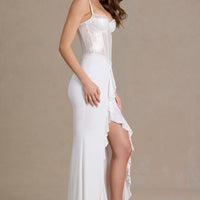 Robe longue Béatrice blanc neige