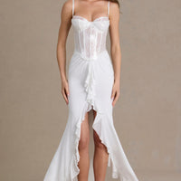 Robe longue Béatrice blanc neige