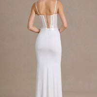 Robe longue Béatrice blanc neige