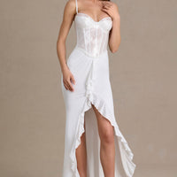 Robe longue Béatrice blanc neige