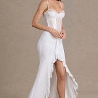 Robe longue Béatrice blanc neige