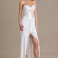 Robe longue Béatrice blanc neige